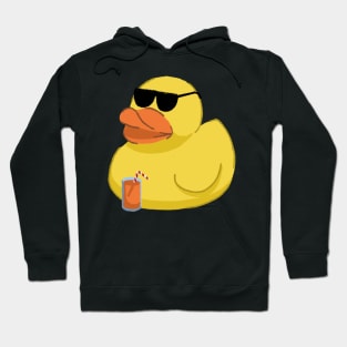 Cute Duck Wearing Sunglasses Hoodie